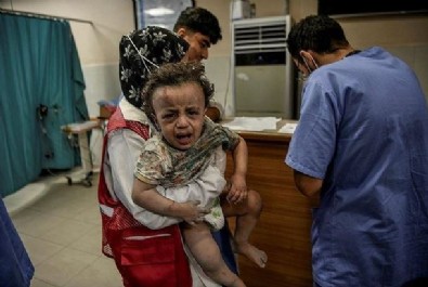 İşgalci İsrail Gazze'ye her saniye bomba yağdırıyor: 1 gecede 400 nokta 110 mazlum!