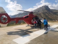 Hipotermi Geçiren Bebek Için Helikopter Havalandi