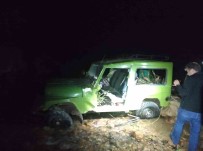 Uçuruma Yuvarlanan Araç Sürücüsü Hayatini Kaybetti