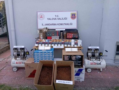 Evinin Deposunu Kaçak Sigara Imalathanesine Çeviren Zanli Yakalandi