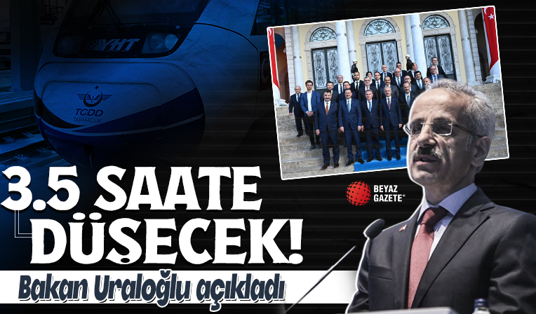 Bakan Uraloğlu İzmir-Ankara arasını 3,5 saate düşürecek YHT için tarih verdi!