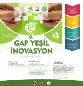 6'Nci GAP Yesil Inovasyon Proje Yarismasi Basvurulari Basladi