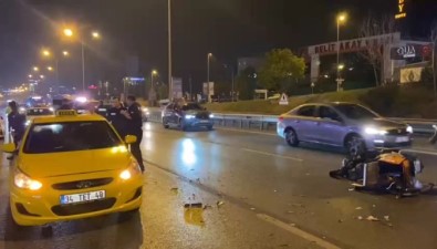 Maltepe'de Motosiklet Ticari Taksiye Arkadan Çarpti Açiklamasi 1 Agir Yarali
