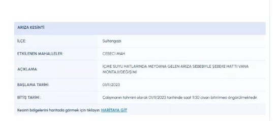 İstanbul'da 9 ilçede sular kesilecek