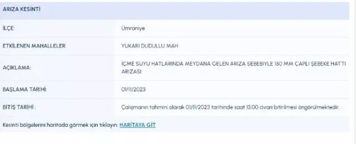 İstanbul'da 9 ilçede sular kesilecek