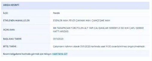 İstanbul'da 9 ilçede sular kesilecek