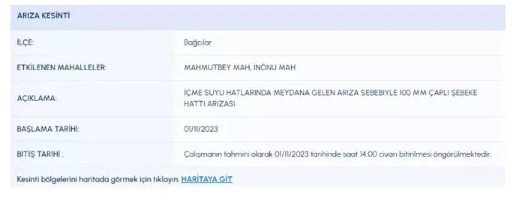 İstanbul'da 9 ilçede sular kesilecek