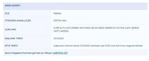 İstanbul'da 9 ilçede sular kesilecek