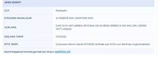 İstanbul'da 9 ilçede sular kesilecek