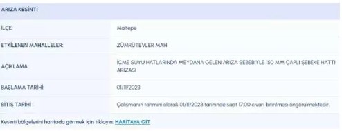 İstanbul'da 9 ilçede sular kesilecek