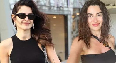 Nesrin Cavadzade'nin siyahlar içinde AVM stili