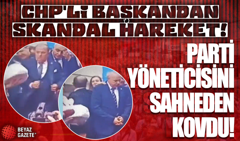Özgür Özel’in Manisa programında CHP’li başkandan skandal hareket! Parti yöneticisini sahneden kovdu