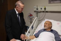 Cumhurbaskani Erdogan, Eski Devlet Bakani Aksay'i Hastanede Ziyaret Etti