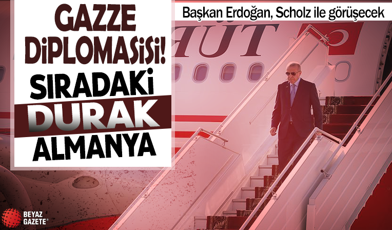 Cumhurbaşkanı Erdoğan'dan Almanya ziyareti: Gündemde Gazze olacak