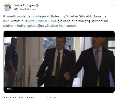 Emine Erdoğan'dan 'Ortak Evimiz Dünya' paylaşımı
