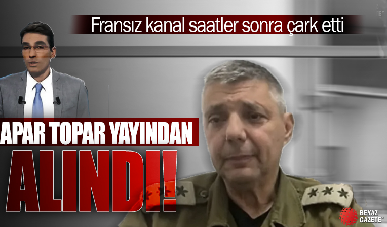 Fransız televizyon kanalı sunucusu, İsrail ordu sözcüsünü yayından aldı