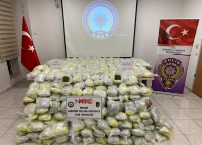 Mardin'de 250 Kilogram Uyusturucu Ele Geçirildi