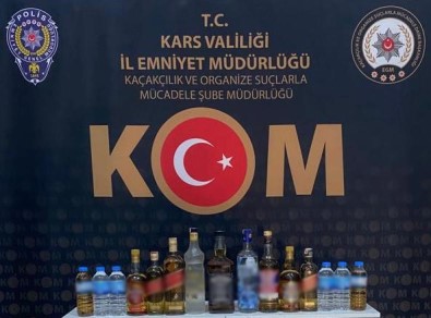 Kars'ta Sahte Alkol Ele Geçirildi