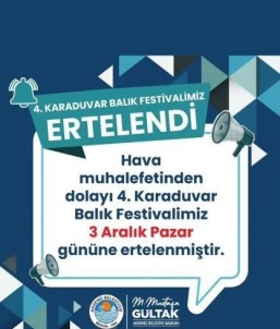 Karaduvar Balik Festivali Ertelendi