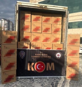 Elazig'da 1 Milyon 505 Bin Adet Paketlenmis Makaron Ele Geçirildi