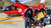 Helikopter Ambulans Ayagi Kirik Hasta Için Havalandi Haberi