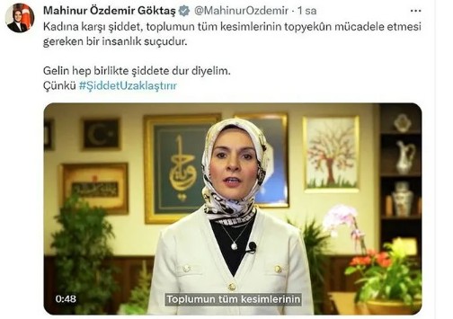 Bakan Göktaş: Kadına karşı şiddet, bir insanlık suçudur