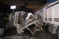 D-650'De Tekeri Patlayan Tir Karsi Seride Geçti Açiklamasi Faciadan Dönüldü