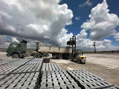 Büyüksehir, 250 Bin Metrekare Kilit Beton Parke Tasi Üretti