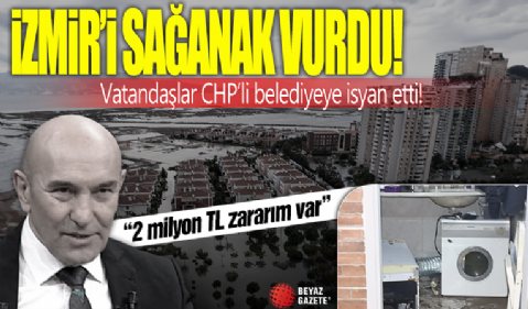 İzmir’i sağanak vurdu! Evi su basan vatandaş: 2 milyon TL zararım var