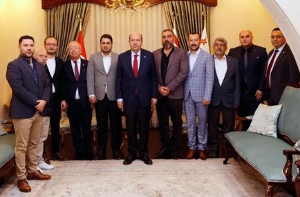 KKTC Cumhurbaşkanı Tatar, ANTSO heyetini kabul etti
