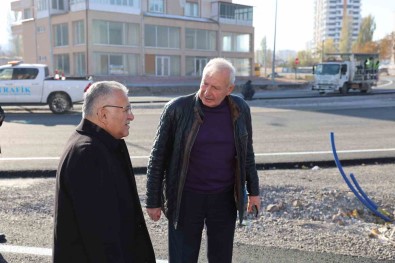 Baskan Büyükkiliç, Organize Sanayi Için Yeni Alternatif Yolda Incelemelerde Bulundu