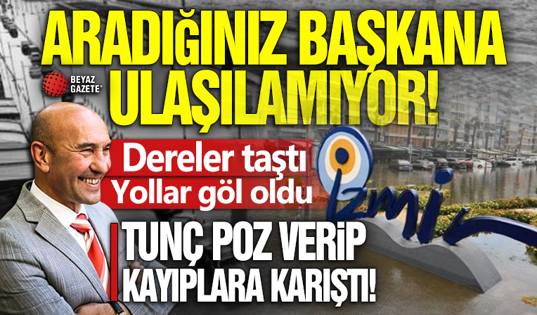 İzmir'de deniz taştı, vatandaş mağdur oldu! Tunç Soyer ise Avrupa'dan çıktı