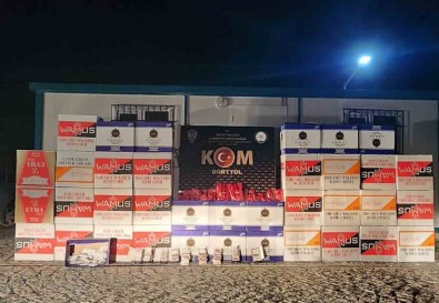 Hatay'da Gümrük Kaçagi Makaron Ve Nargile Tütünü Operasyonu