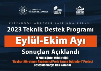 KUDAKA'dan 'Bayburt Ögretmen Akademisi Proje Yazma Egitimleri' Projesine Destek