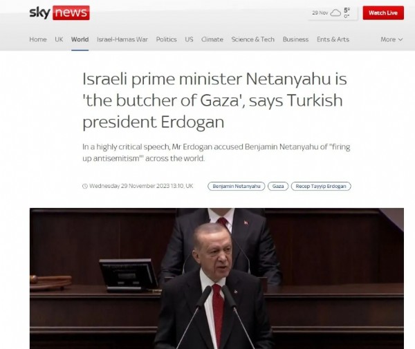 Dünya Başkan Erdoğan'ın sözlerini konuşuyor: 'Gazze Kasabı Netanyahu'