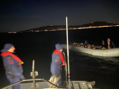 Bodrum'da 57 Düzensiz Göçmen Kurtarildi, 23'Ü Yakalandi