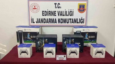Edirne'de Kaçak Oyun Konsollari Ele Geçirildi
