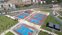 Büyüksehir'den Millet Bahçesine Tenis Kortu Ve Plaj Voleybolu Tesisi