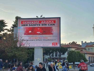 Aydin'da 112'Den Duyarlilik Çagrisi Açiklamasi 'Gereksiz Arama, Her Saniye Bir Can'