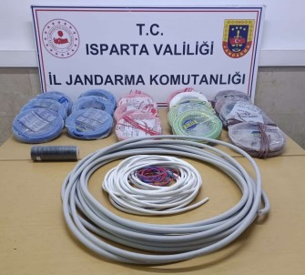 Isparta'da Kablo Hirsizligi Yapan 5 Süpheli Yakalandi