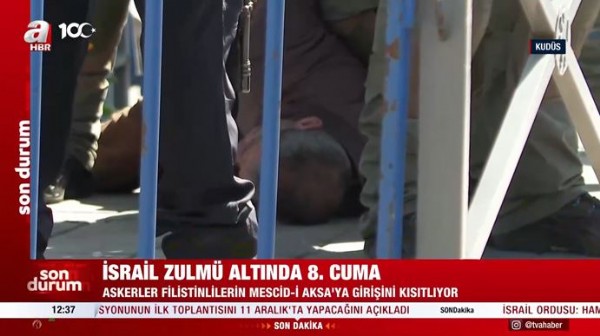 Gazze'deki soykırımın gölgesinde Kudüs'te 8. cuma! Terör devleti İsrail'den Mescid-i Aksa'ya abluka