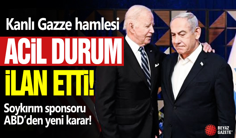 Soykırım sponsoru ABD'den kan donduran hamle: İsrail için acil durum ilan ettiler
