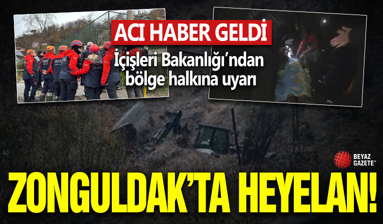 Zonguldak'tan acı haber: Göçük altında kalan bir kişinin cansız bedenine ulaşıldı
