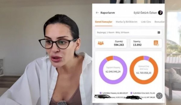 Eylül Öztürk aylık kazancını açıkladı! Hesap görüntülerini paylaştı!