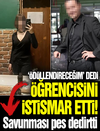 Bursa'da kız öğrencisine istismarda bulunan öğretmenin savunması pes dedirtti