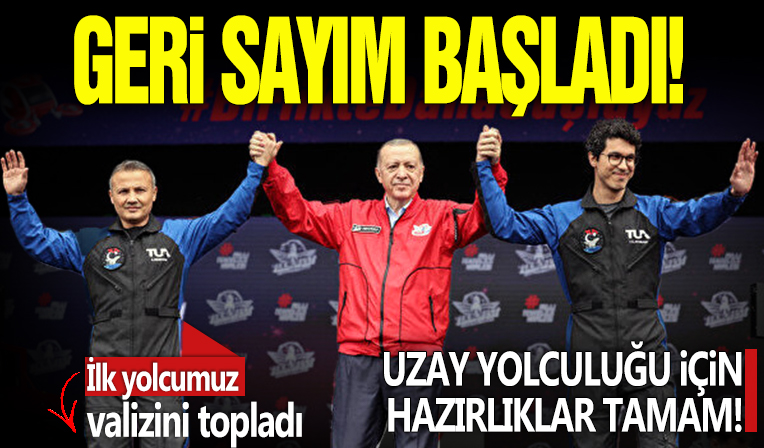 Hazırlıklar tamam! Uzay yolcumuz Alper Gezeravcı geri sayıma başladı