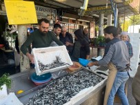 Kilis'te Balik Tezgahlarini Karadeniz Hamsisi Süslüyor