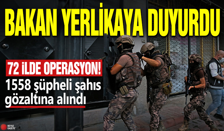 72 ilde 'Mercek 8' Operasyonu