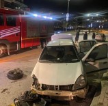 Refüje Çarpip Karsi Seride Uçan Arabadan Yara Almadan Kurtuldu