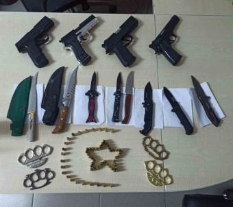 Karaman'da 5 Ayda Aranan 133 Kisi Tutuklandi, 244 Silah Ve 657 Biçak Ele Geçirildi